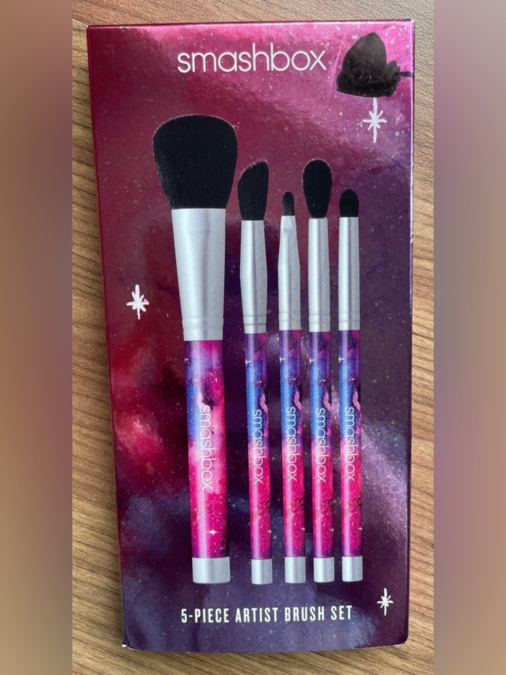 Smashbox Galaxy Pink & Purple 5-Piece Makeup Brush Set Limited Edition
